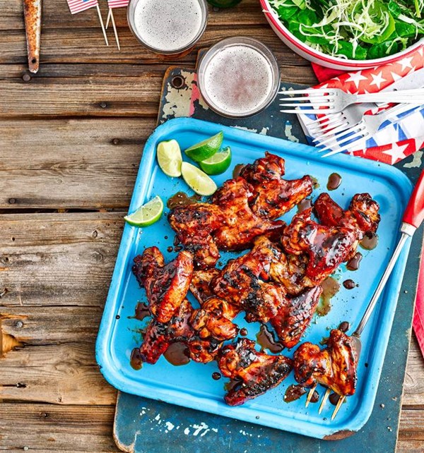 Coal-roasted Marmite wings