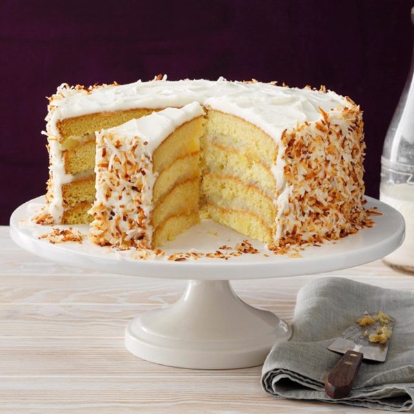 Coastal coconut cream cake