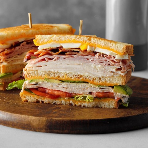 Cobb salad club sandwich