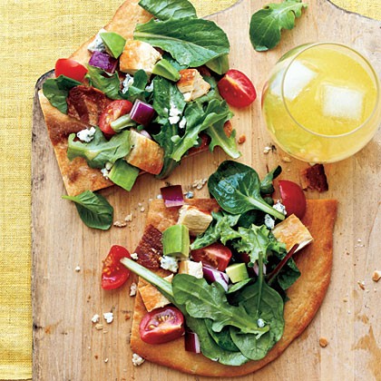 Cobb salad pizza