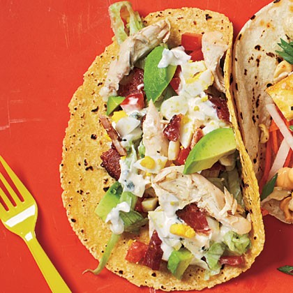 Cobb salad tacos