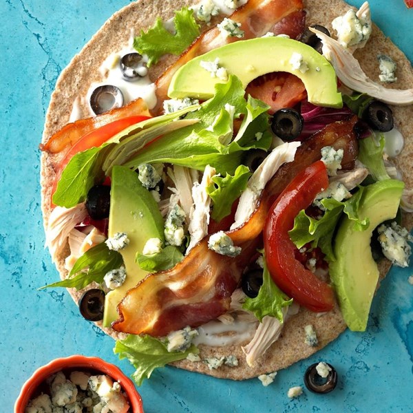Cobb salad wrap sandwiches