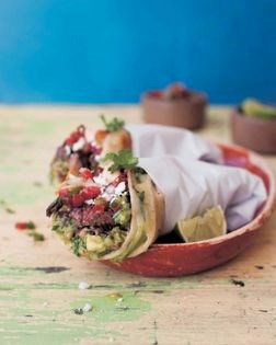 Coca-Cola shredded beef taco