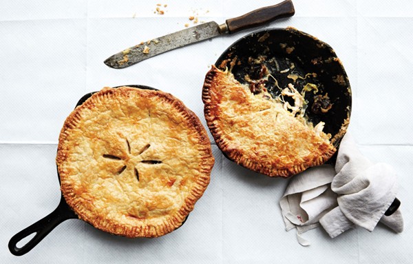 Cock-a-leekie pie