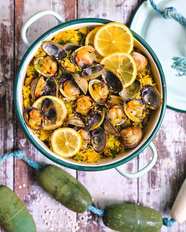 Cockle and dill rice [Zainab Prizada]