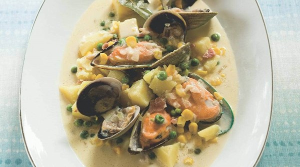 Cockle and mussel stew