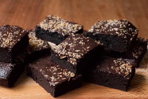 Coco-cocoa brownies 