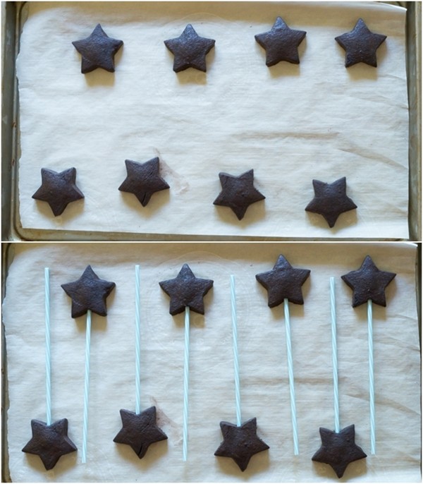 Cocoa frappuccino cut-out cookies
