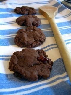 Cocoa fudge cookies