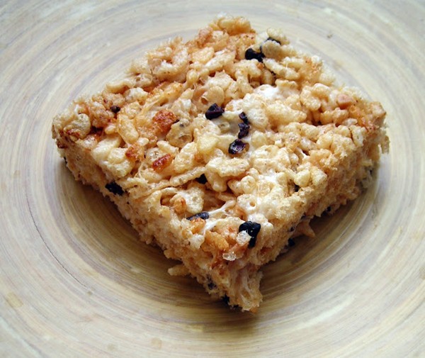 Cocoa nibs & toffee bits Rice Krispies treats