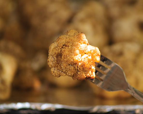 Cocoa-toasted cauliflower