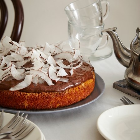 Coconut & chocolate cake