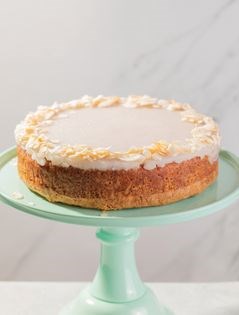 Coconut & lime drizzle cake