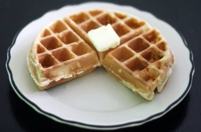 Coconut & lime waffles