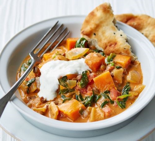 Coconut & squash dhansak 
