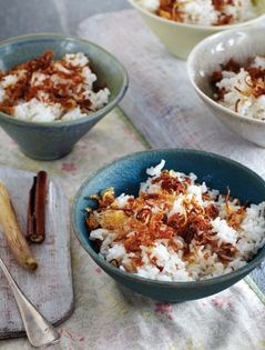 Coconut & sweet onion rice