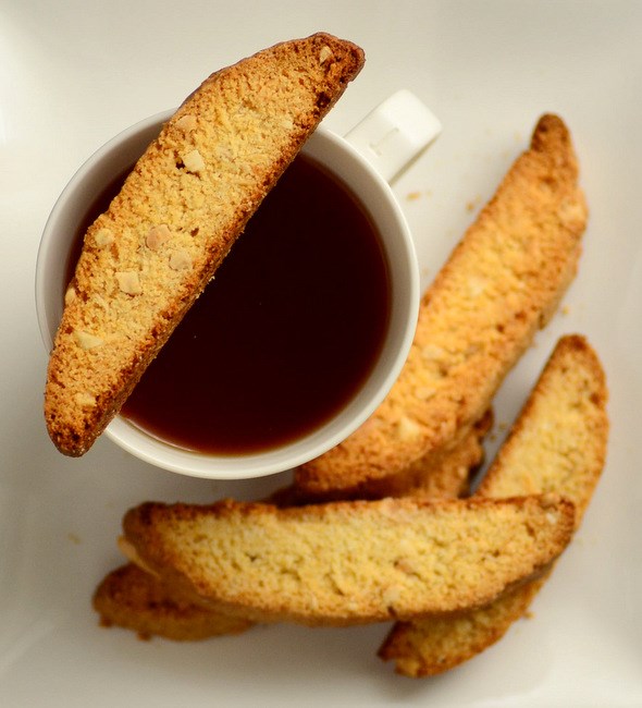 Coconut almond biscotti