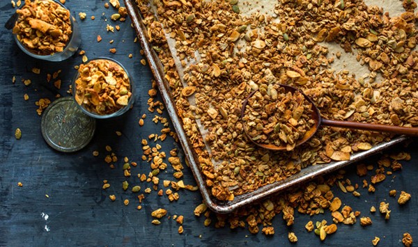 Coconut almond cluster granola