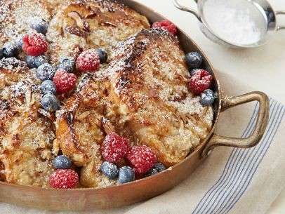 Coconut-almond French toast casserole