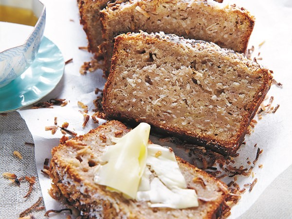 Coconut and banana bread