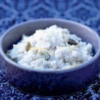 Coconut and cardamom rice pudding 