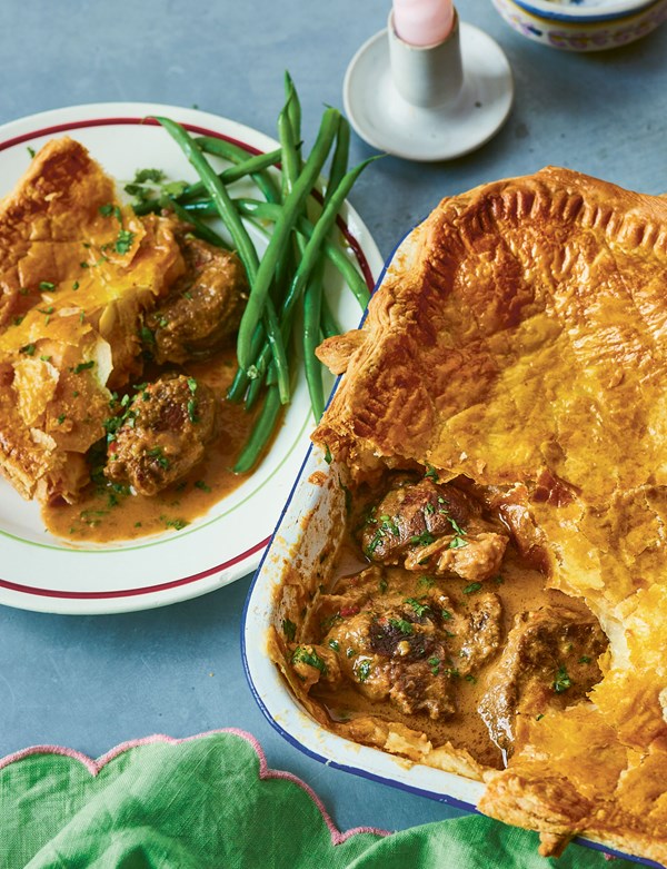 Coconut and chilli beef shin pie