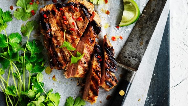 Coconut and chilli pork steak 