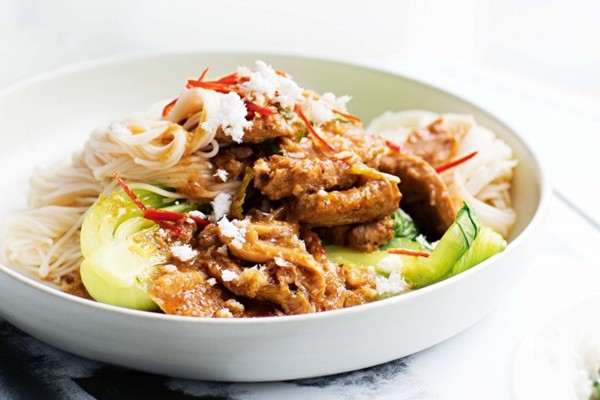 Coconut and chilli pork stir-fry