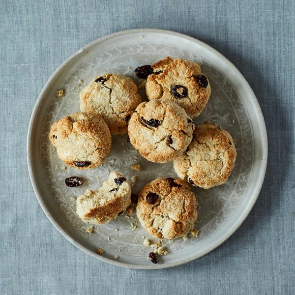 Coconut and cranberry macaroons