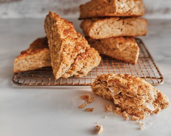 Coconut and Earl Grey scones