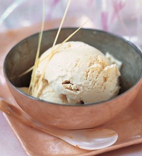 Coconut and lemon grass ice cream