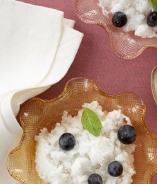 Coconut and lemongrass granita