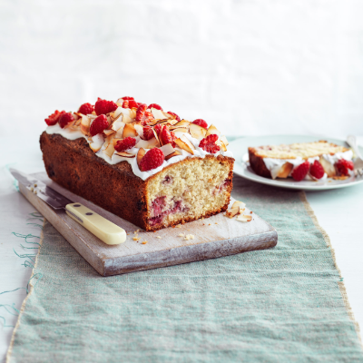 Coconut and raspberry loaf