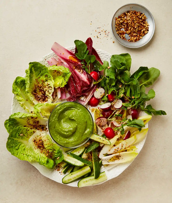 Coconut and tahini green goddess [salad]