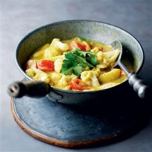Coconut and vegetable curry