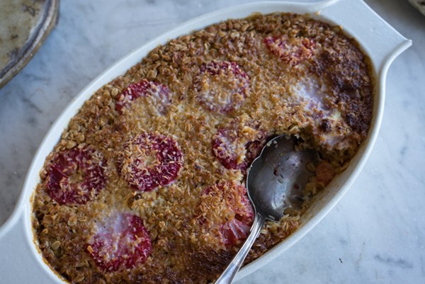 Coconut baked oatmeal