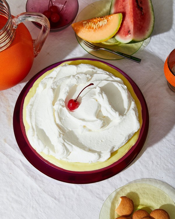 Coconut banana cream pudding