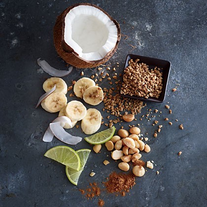 Coconut-banana Grape-nuts with lime