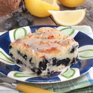 Coconut blueberry cake