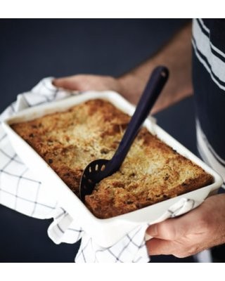 Coconut bread and butter pudding