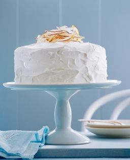 Coconut cake with seven-minute frosting