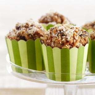 Coconut-carrot morning glory muffins
