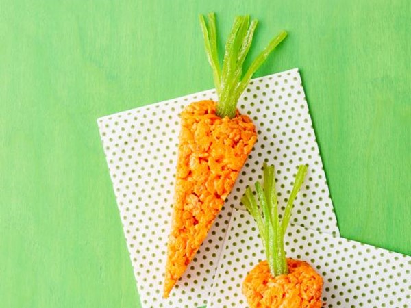 Coconut cereal-treat carrots