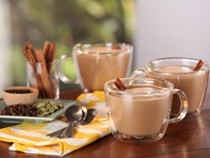 Coconut chai tea lattes