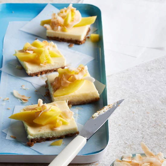 Coconut cheesecake bars