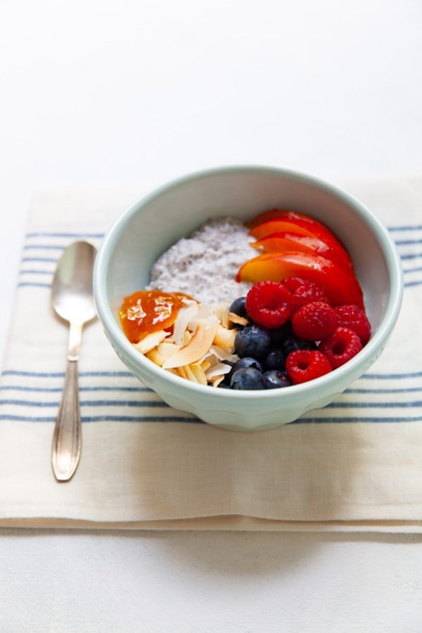 Coconut chia seed pudding