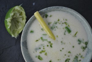 Coconut chicken soup (Tom ka gai)