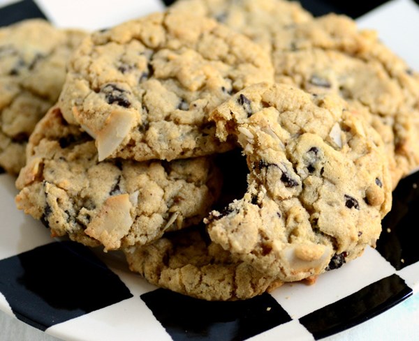 Coconut chip chocolate chunk cookies