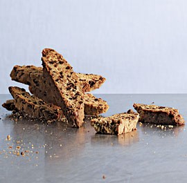 Coconut chocolate almond biscotti