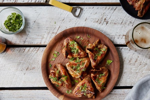 Coconut cilantro chicken wings